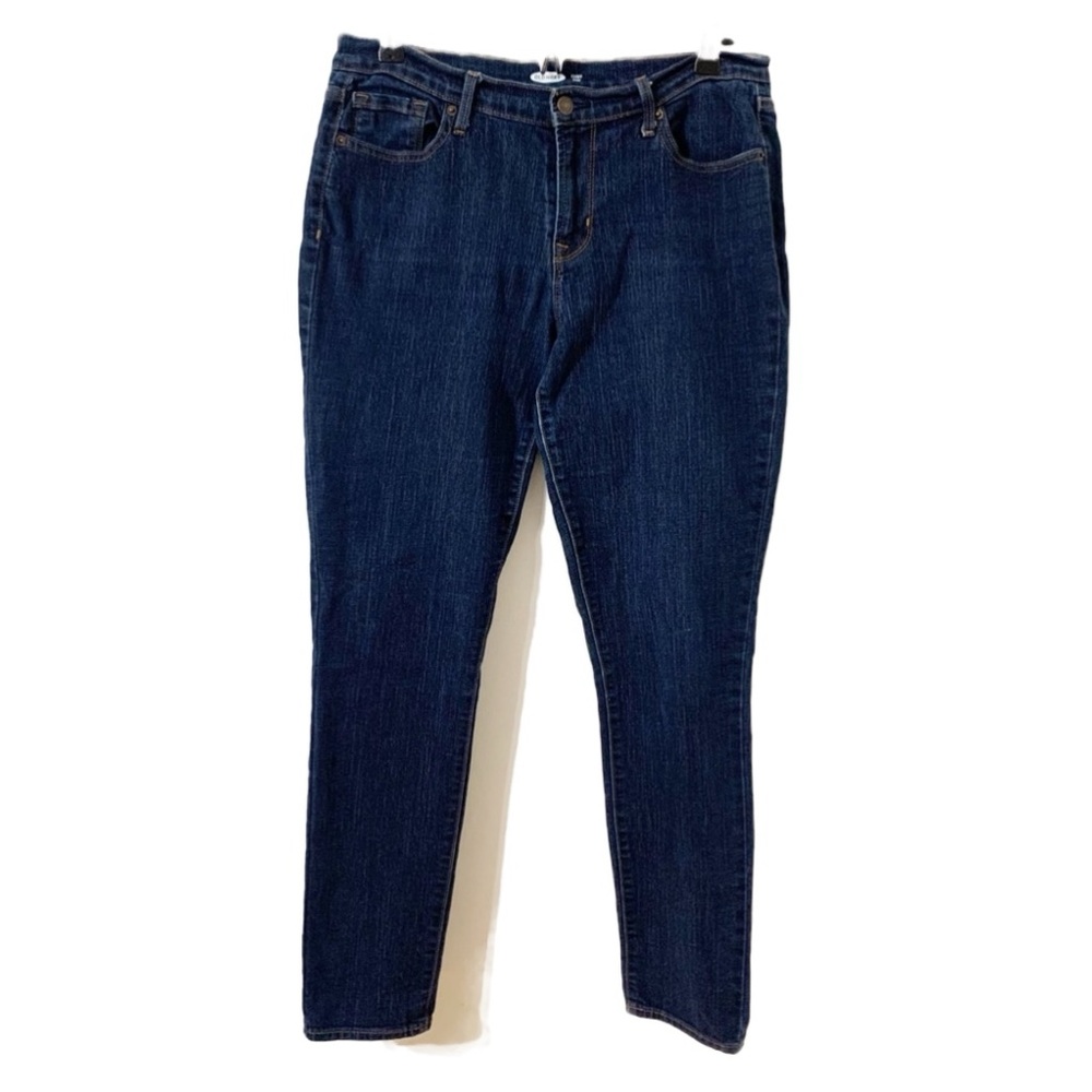 Old Navy Long Curvy Skinny Dark Wash Denim Jeans Five Pocket Styling Blue 💙